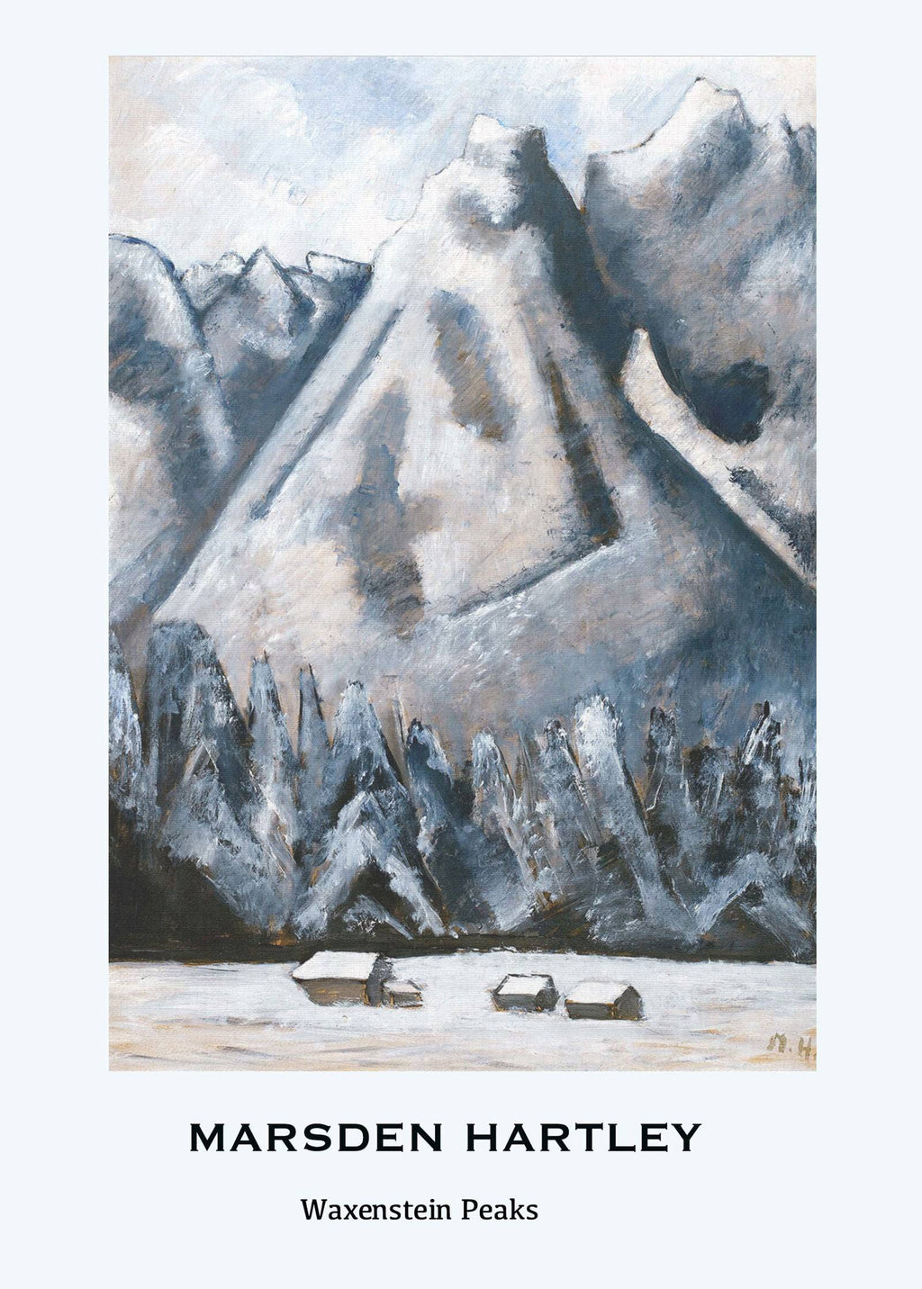 "Marsden Hartley - Waxenstein Peaks Poster"