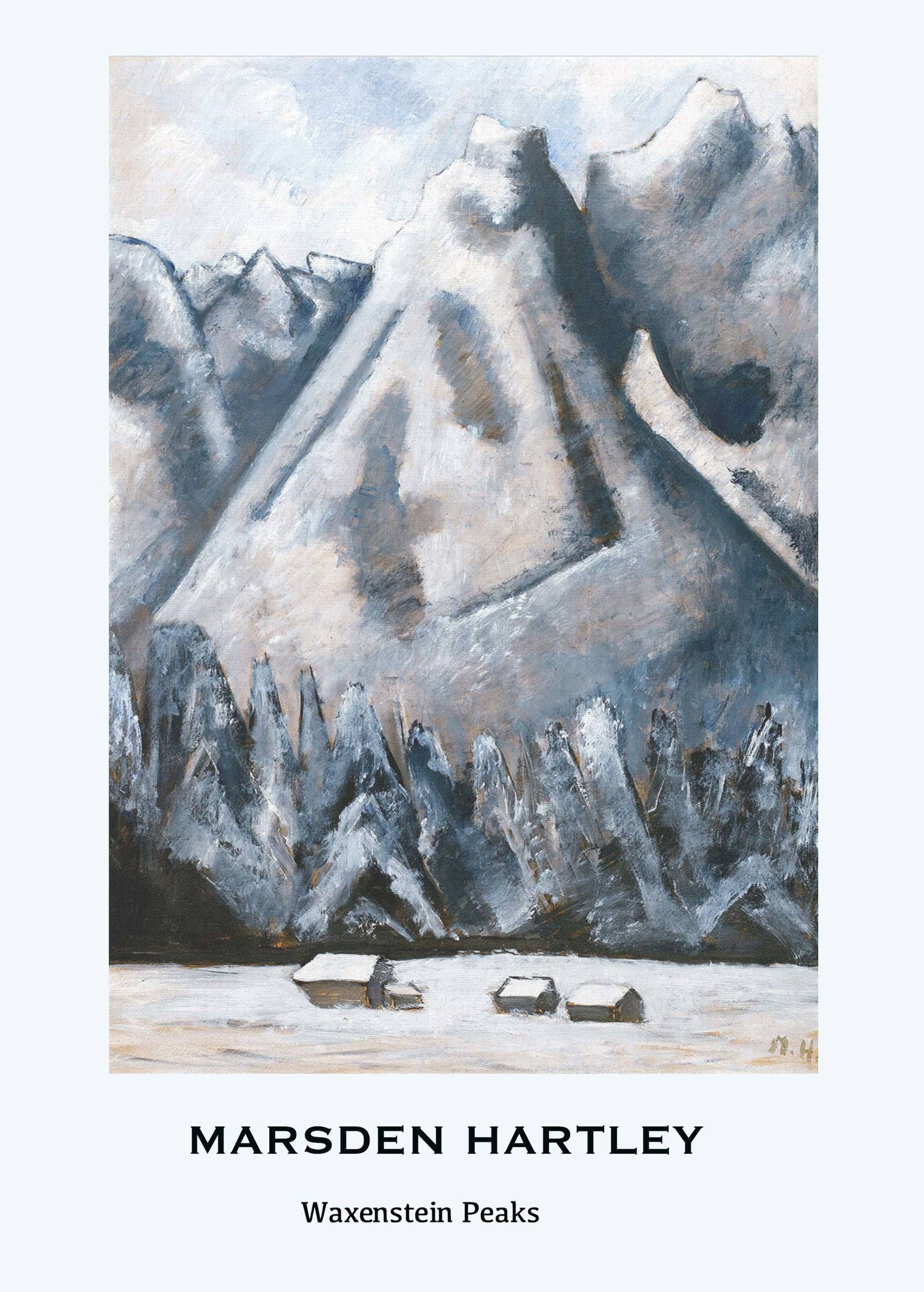 "Marsden Hartley - Waxenstein Peaks Poster"