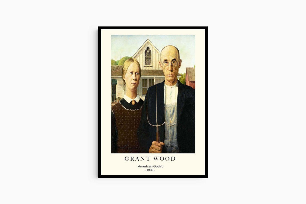 "Grant Wood - American Gothic Poster"