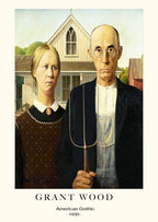 "Grant Wood - American Gothic Poster"