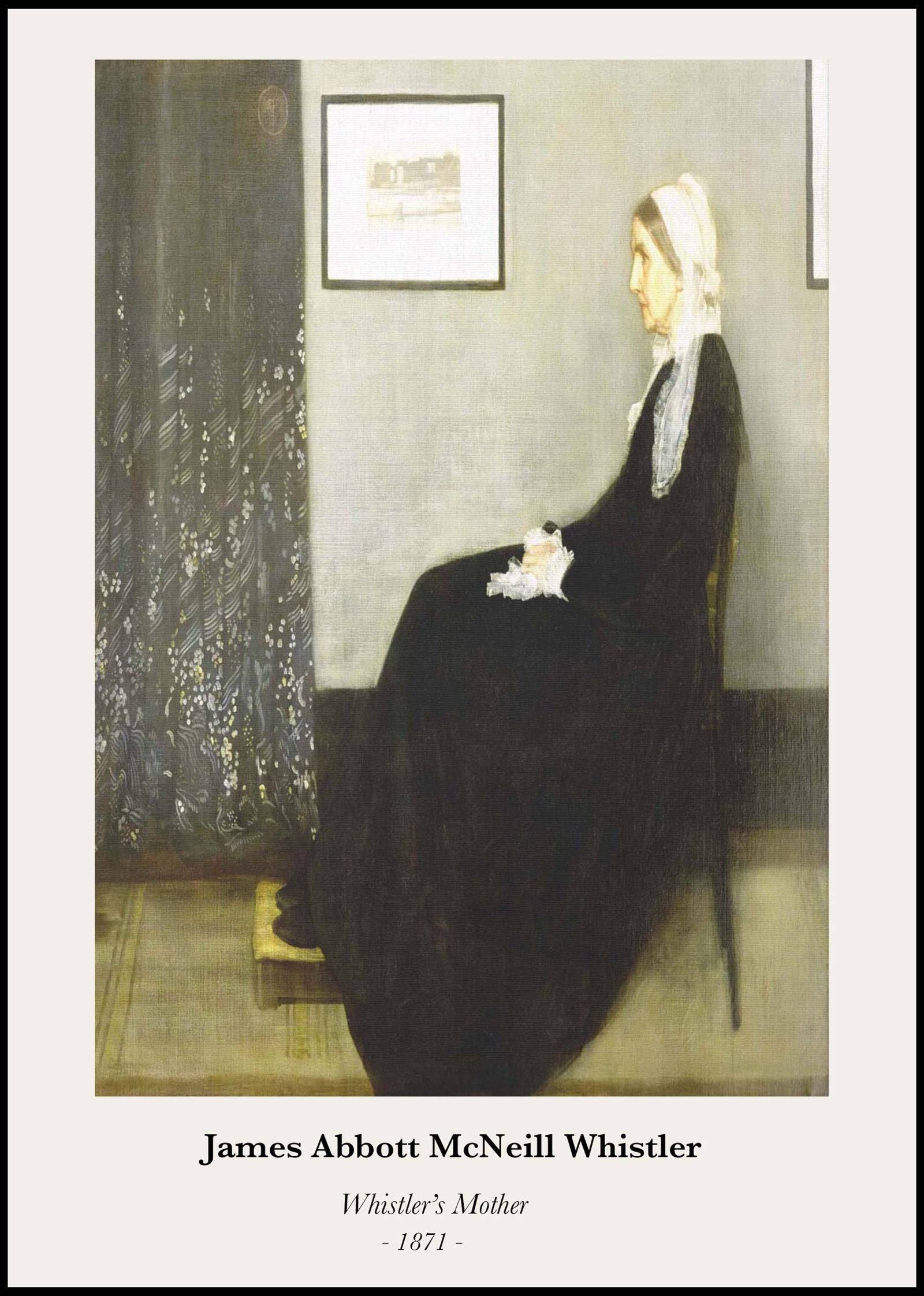 "James Abbott McNeill Whistler - Whistler's Mother Poster"