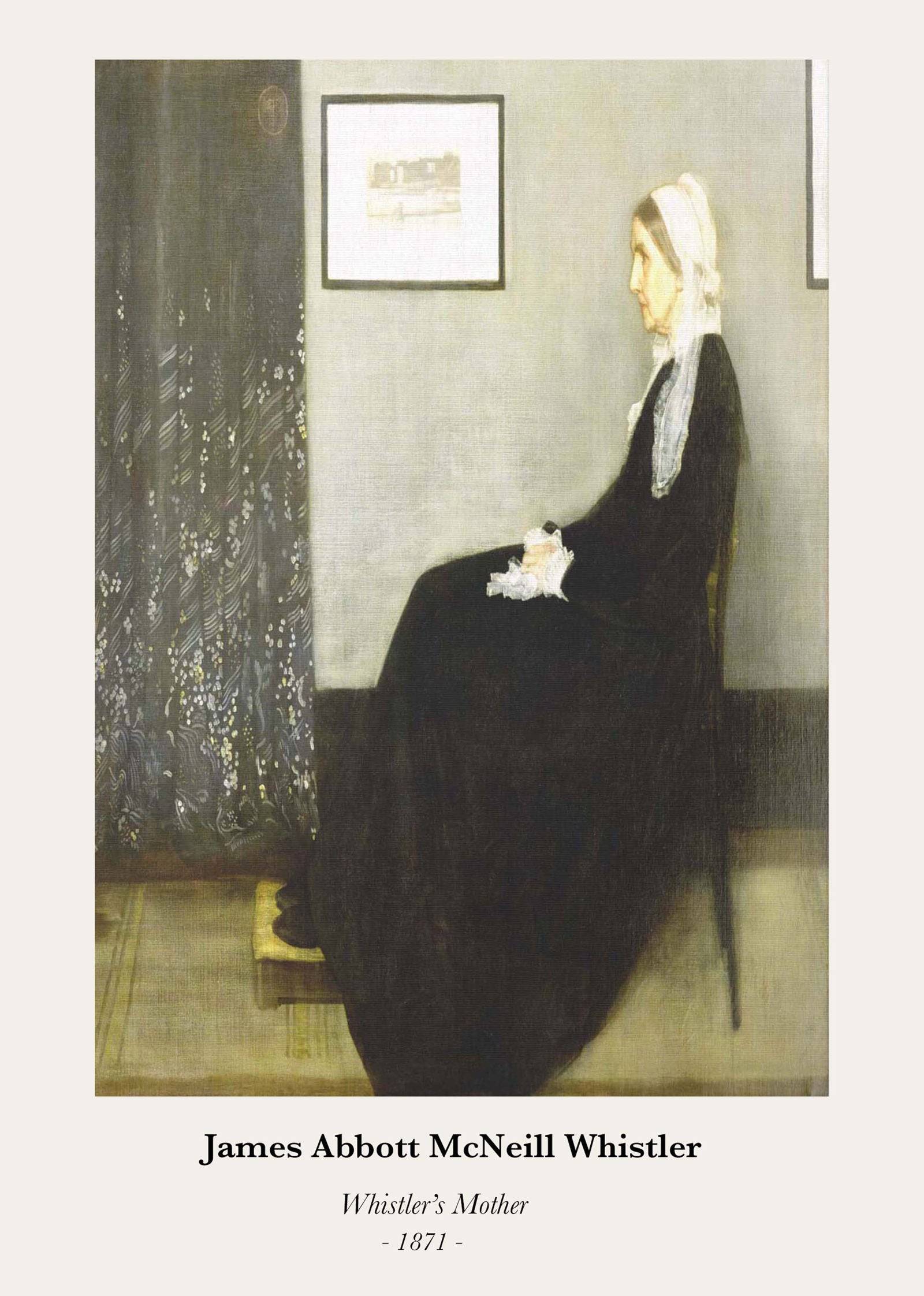 "James Abbott McNeill Whistler - Whistler's Mother Poster"