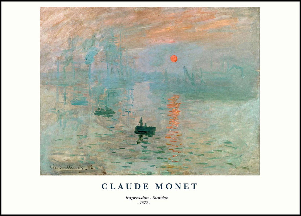"Claude Monet - Impression, Sunrise Poster"