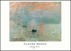 "Claude Monet - Impression, Sunrise Poster"