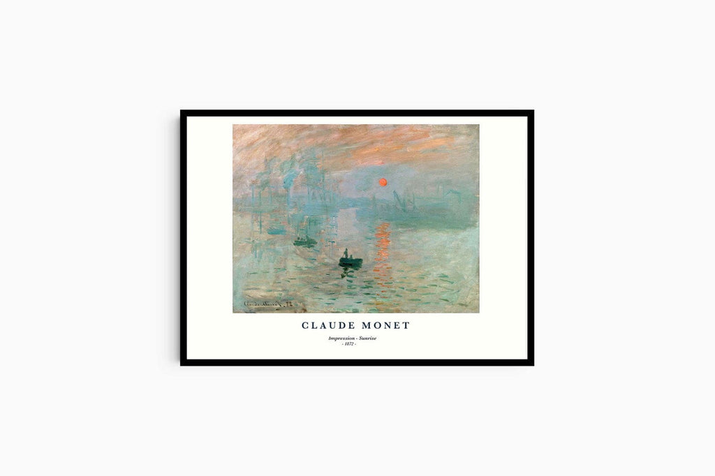 "Claude Monet - Impression, Sunrise Poster"