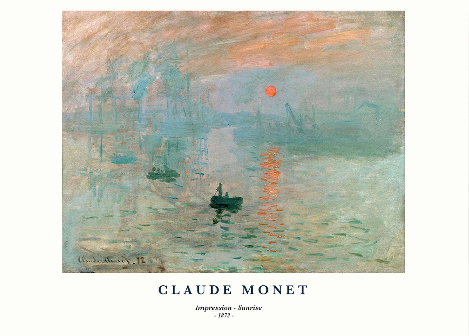 "Claude Monet - Impression, Sunrise Poster"