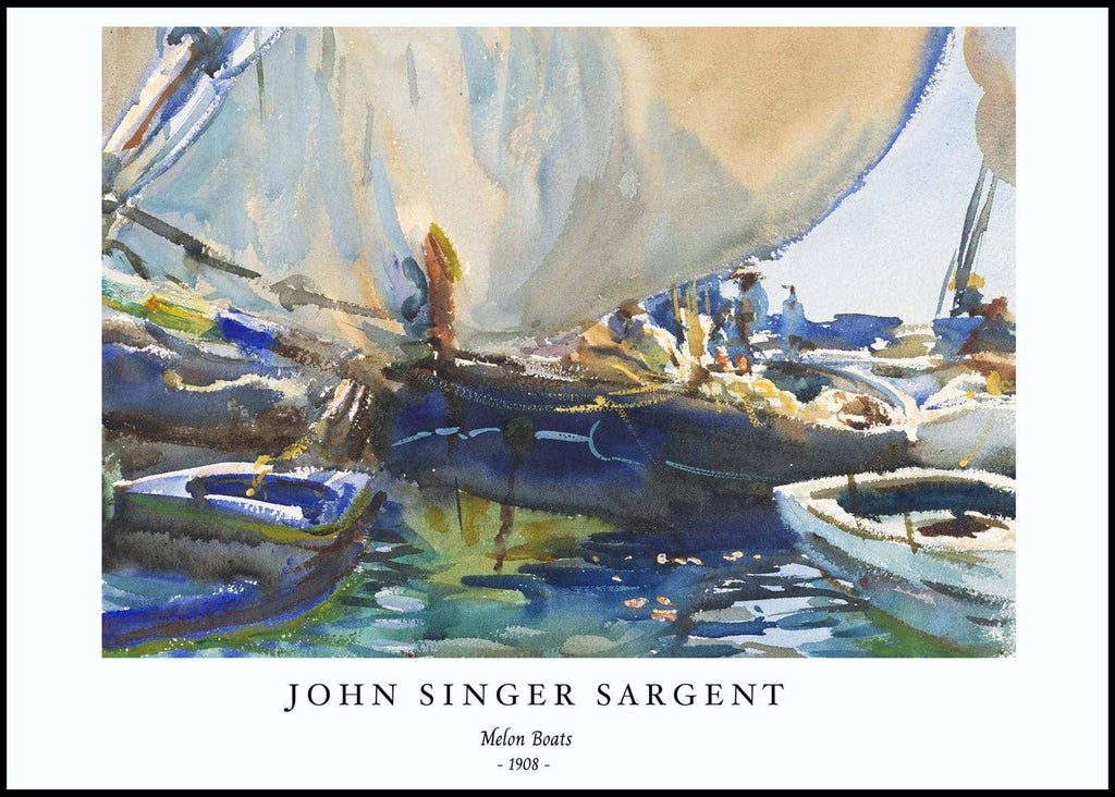 "John Singer Sargent - Melon Boats Poster"
