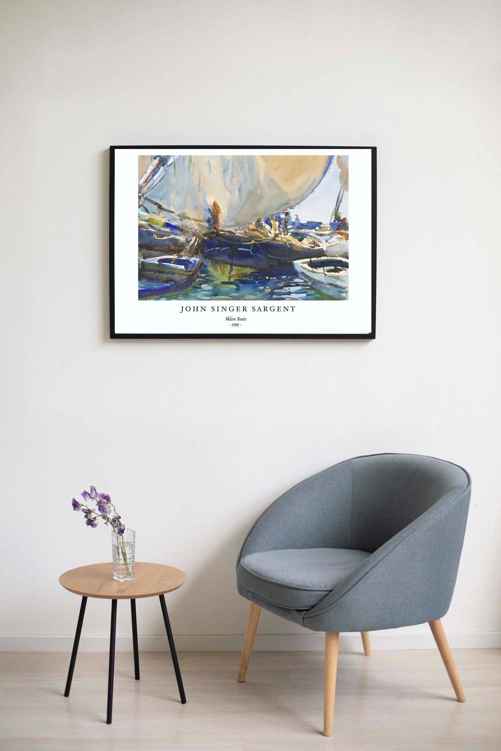"John Singer Sargent - Melon Boats Poster"