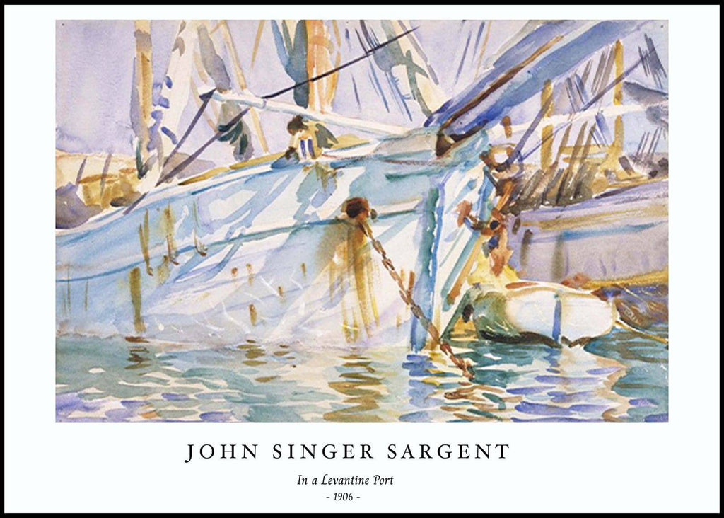 "John Singer Sargent - In a Levantine Port Poster"
