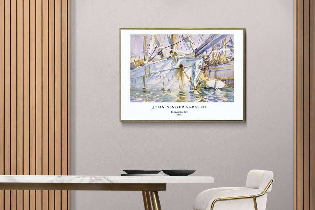 "John Singer Sargent - In a Levantine Port Poster"