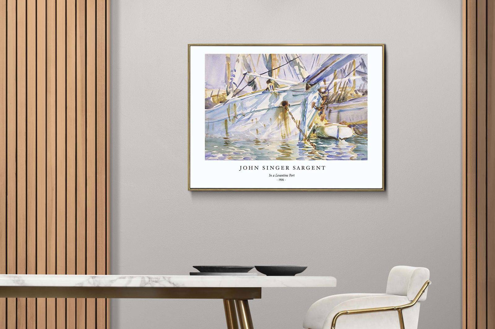 "John Singer Sargent - In a Levantine Port Poster"