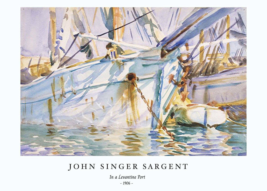 "John Singer Sargent - In a Levantine Port Poster"