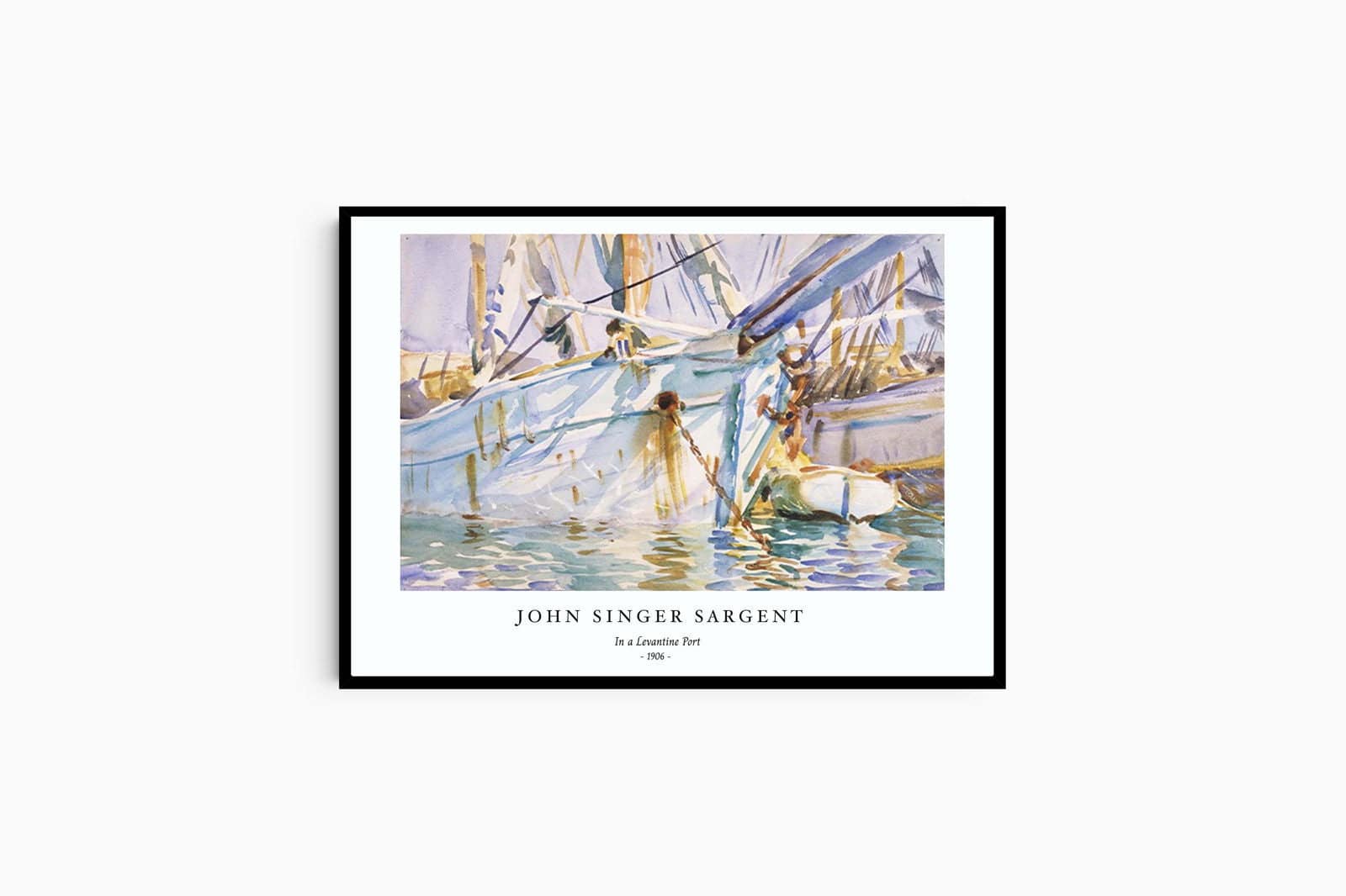 "John Singer Sargent - In a Levantine Port Poster"