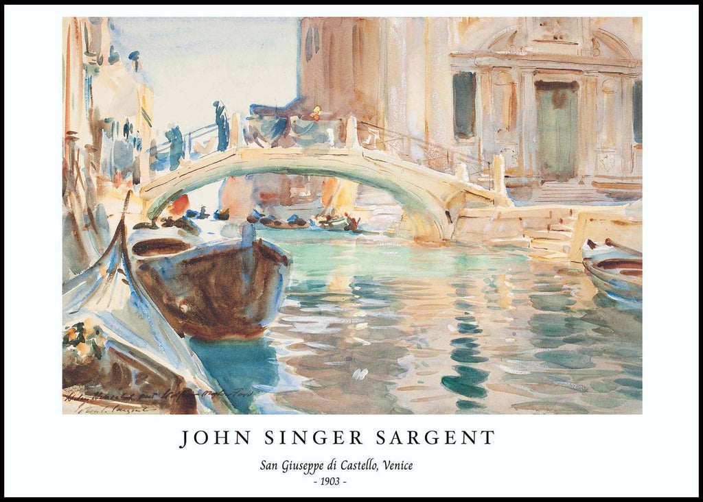 "John Singer Sargent - San Giuseppe di Castello Poster"