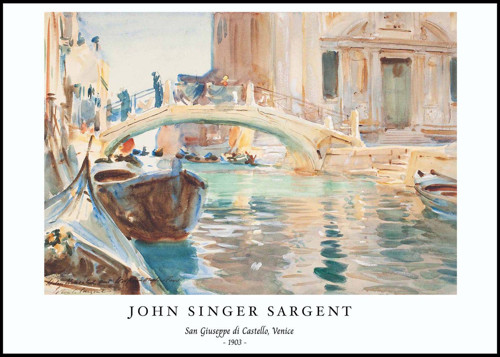 "John Singer Sargent - San Giuseppe di Castello Poster"