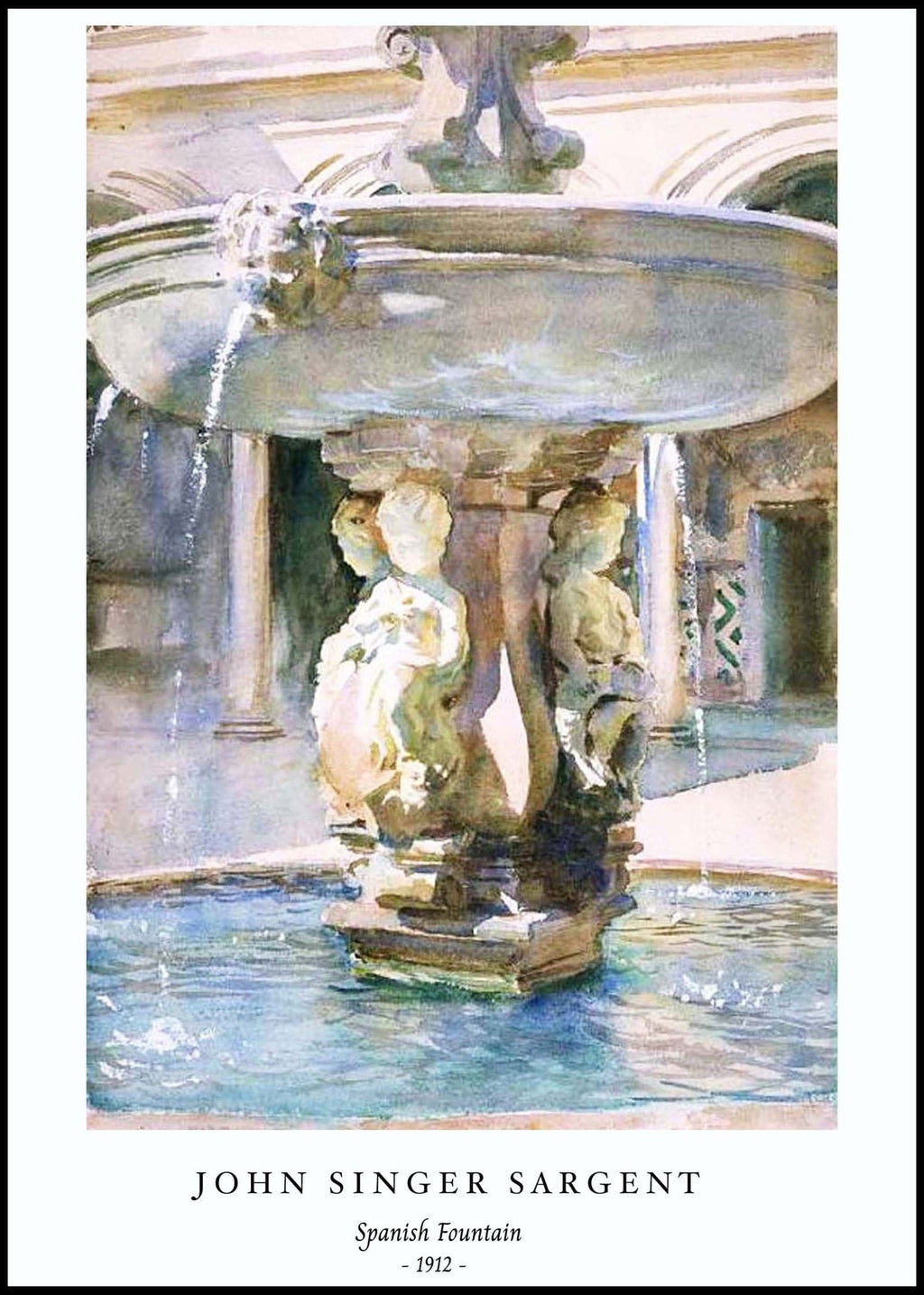 "John Singer Sargent - Spanish Fountain Poster"