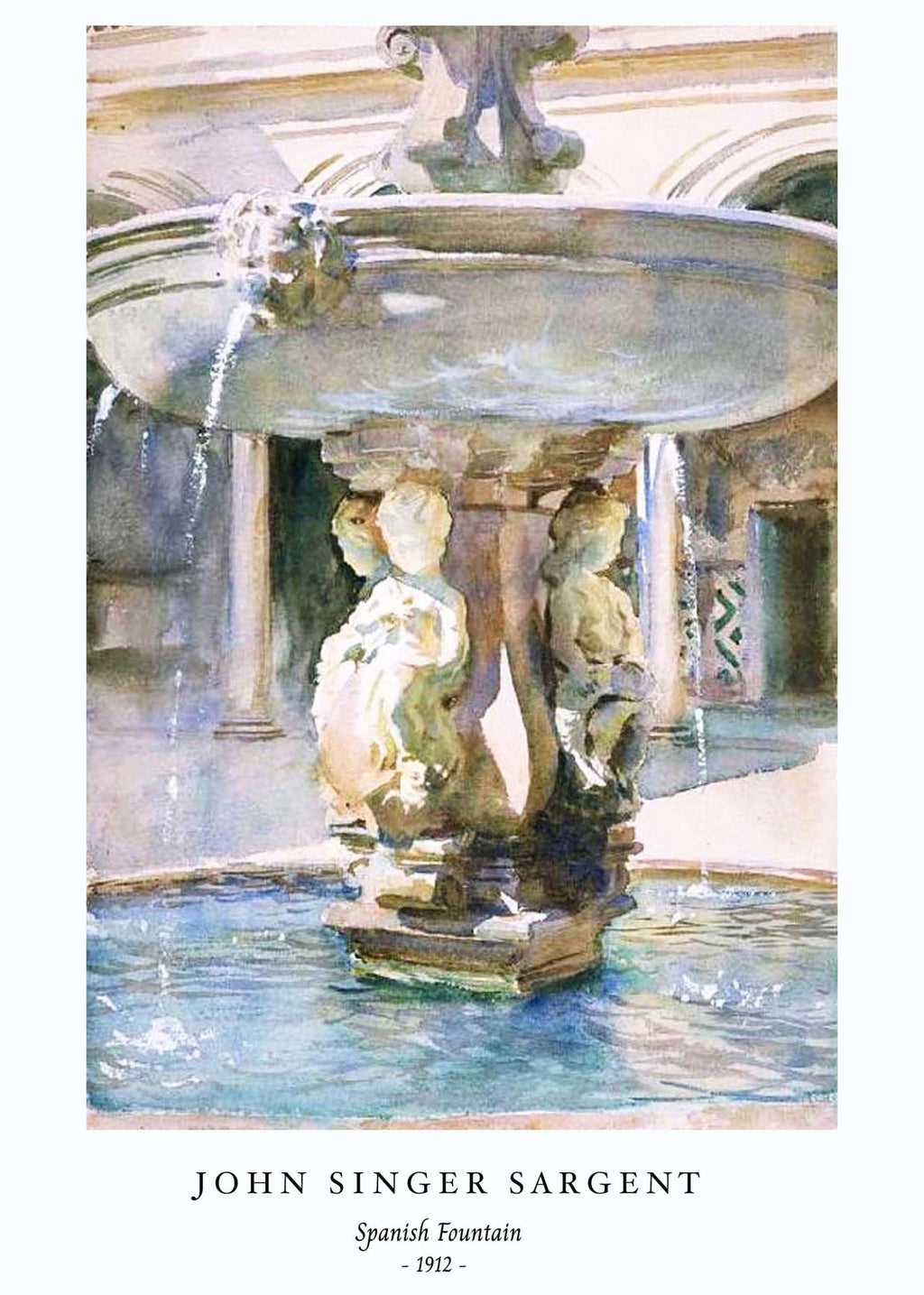 "John Singer Sargent - Spanish Fountain Poster"