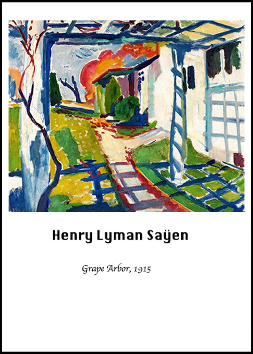 "Henry Lyman Saÿen - Grape Arbor Poster"
