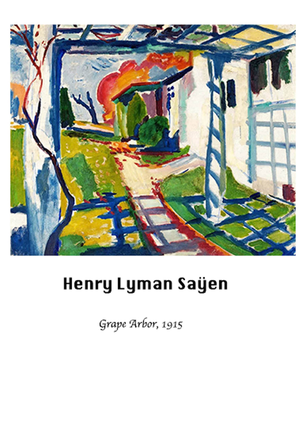 "Henry Lyman Saÿen - Grape Arbor Poster"