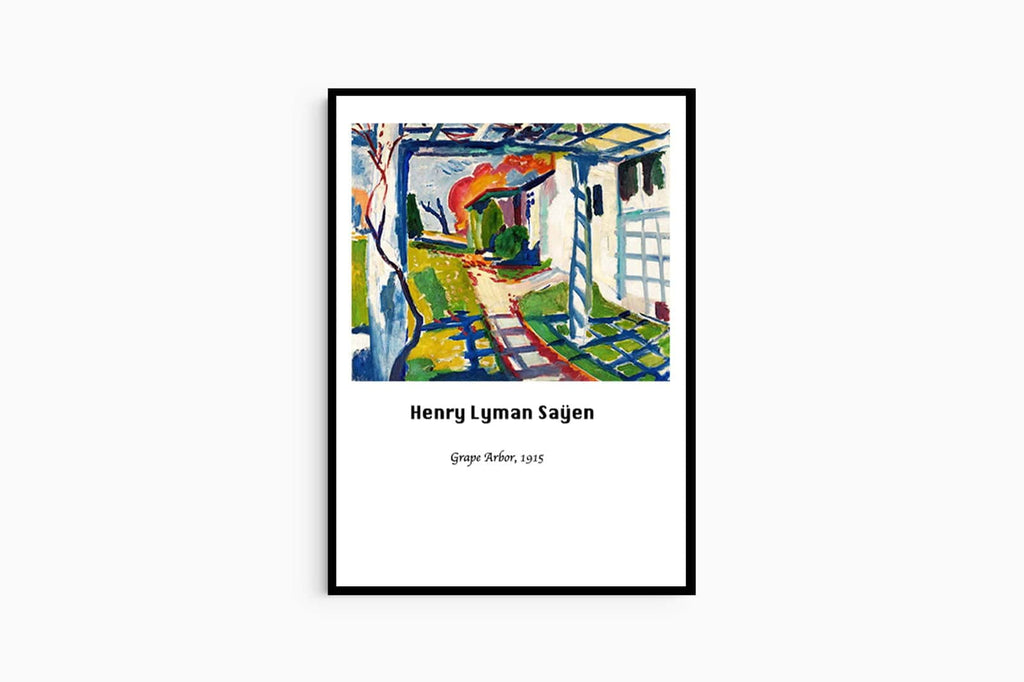 "Henry Lyman Saÿen - Grape Arbor Poster"