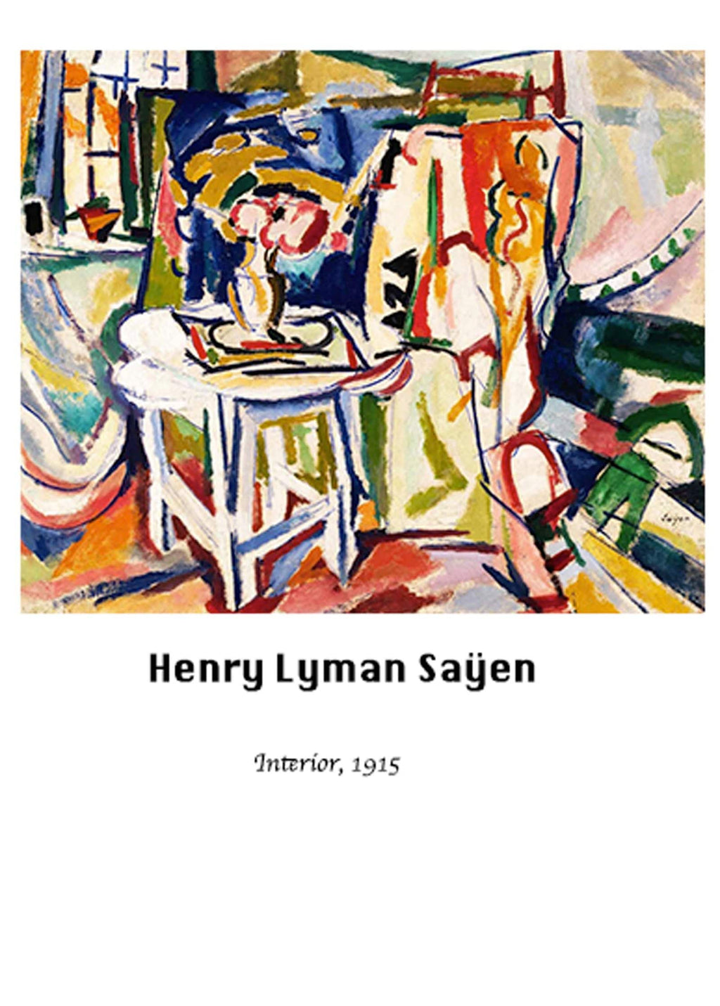 "Henry Lyman Saÿen - Interior Poster"