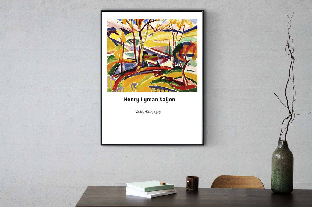 "Henry Lyman Saÿen - Valley Falls Poster"