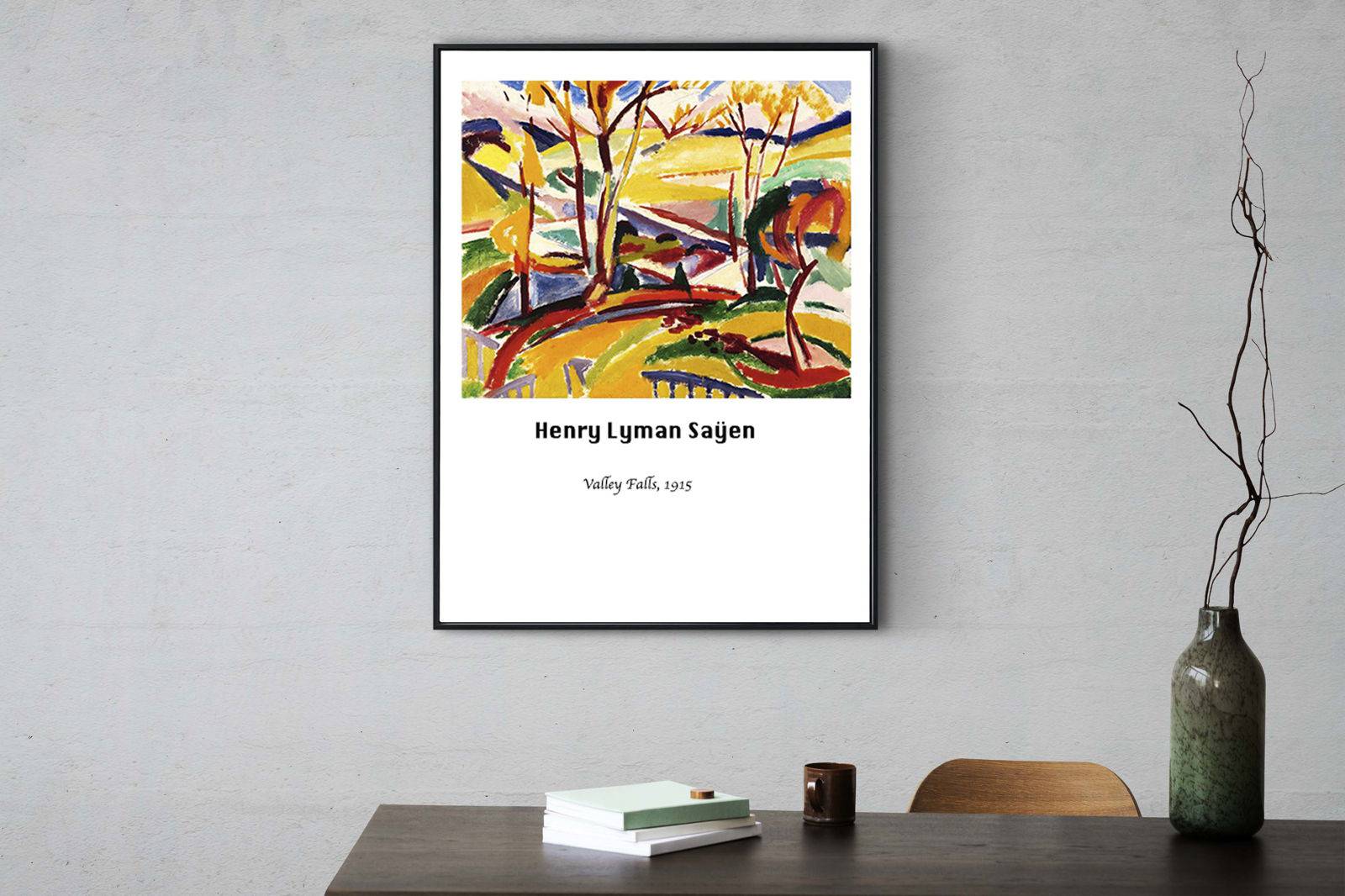 "Henry Lyman Saÿen - Valley Falls Poster"