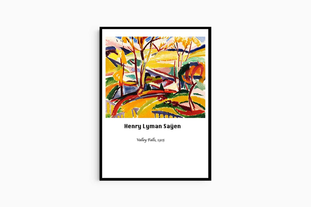 "Henry Lyman Saÿen - Valley Falls Poster"