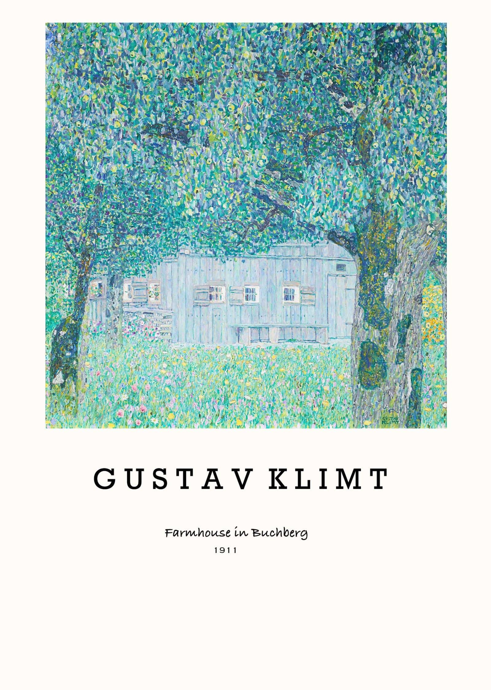 "Gustav Klimt - Farmhouse in Buchberg Poster"