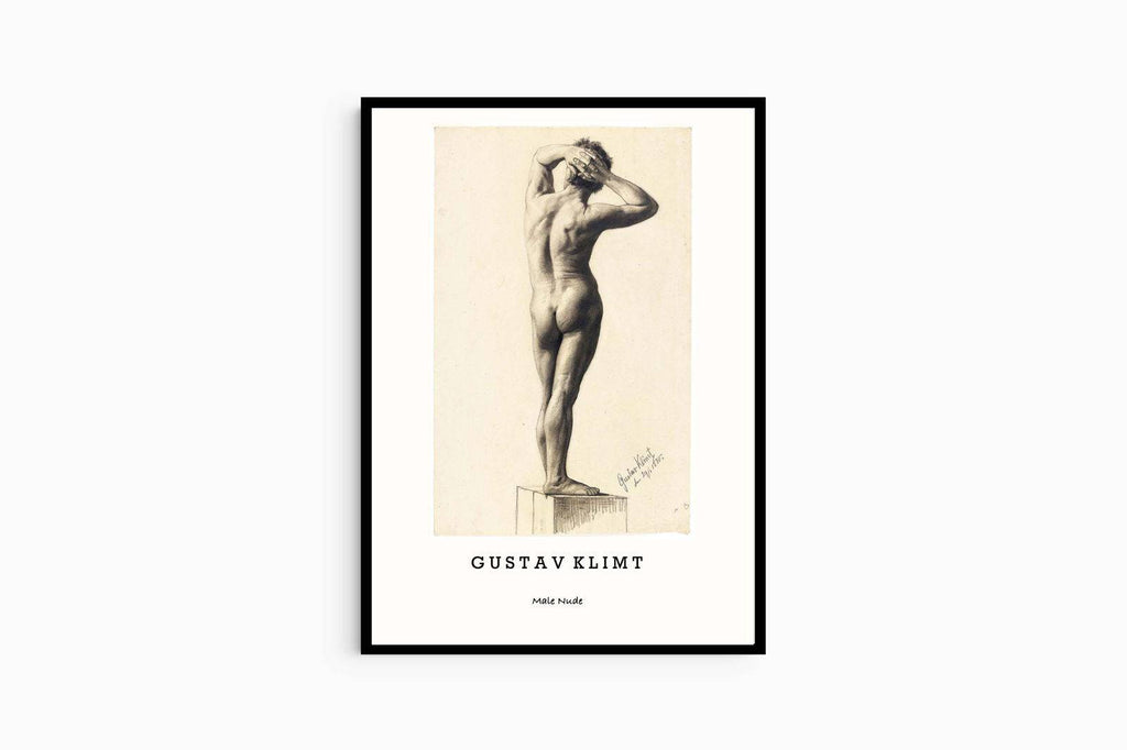 "Gustav Klimt - Male Nude Poster"