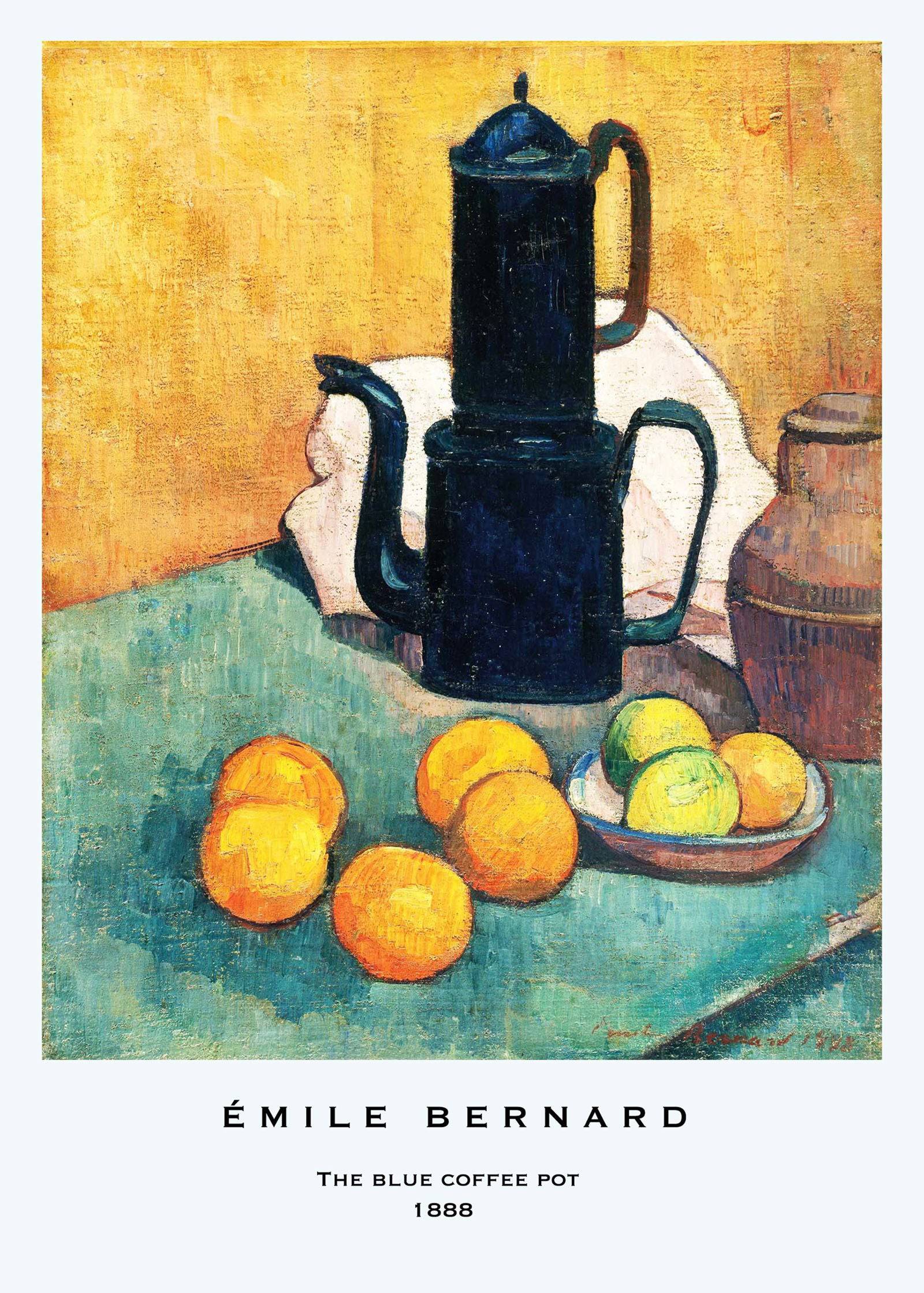 "Émile Bernard - The Blue Coffee Pot Poster"