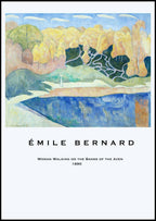 "Émile Bernard - Woman Walking on the Banks of the Aven Poster"