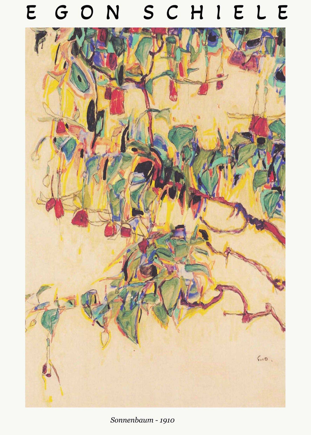 "Egon Schiele - Sonnenbaum Poster"