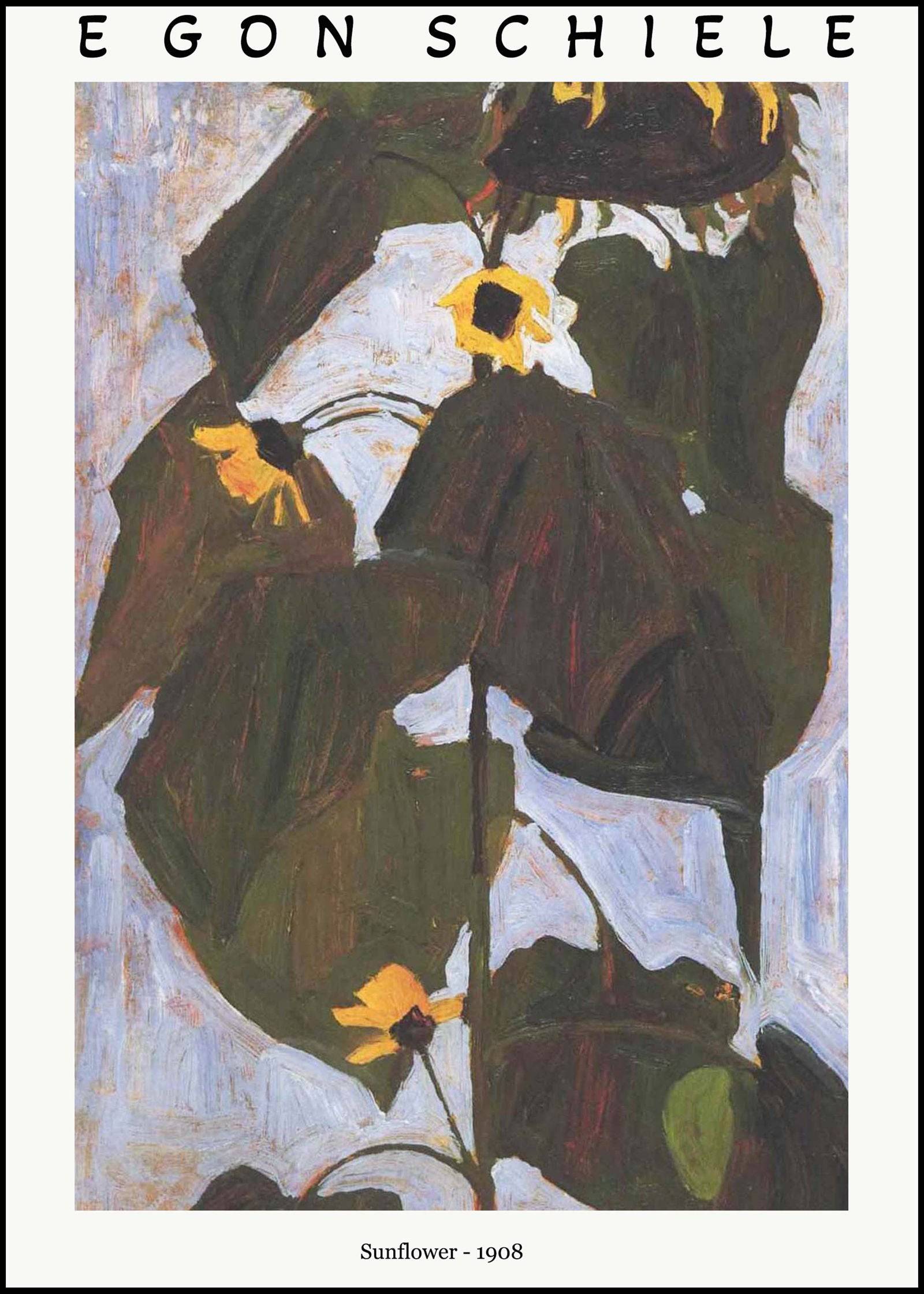 "Egon Schiele - Sunflower Poster"