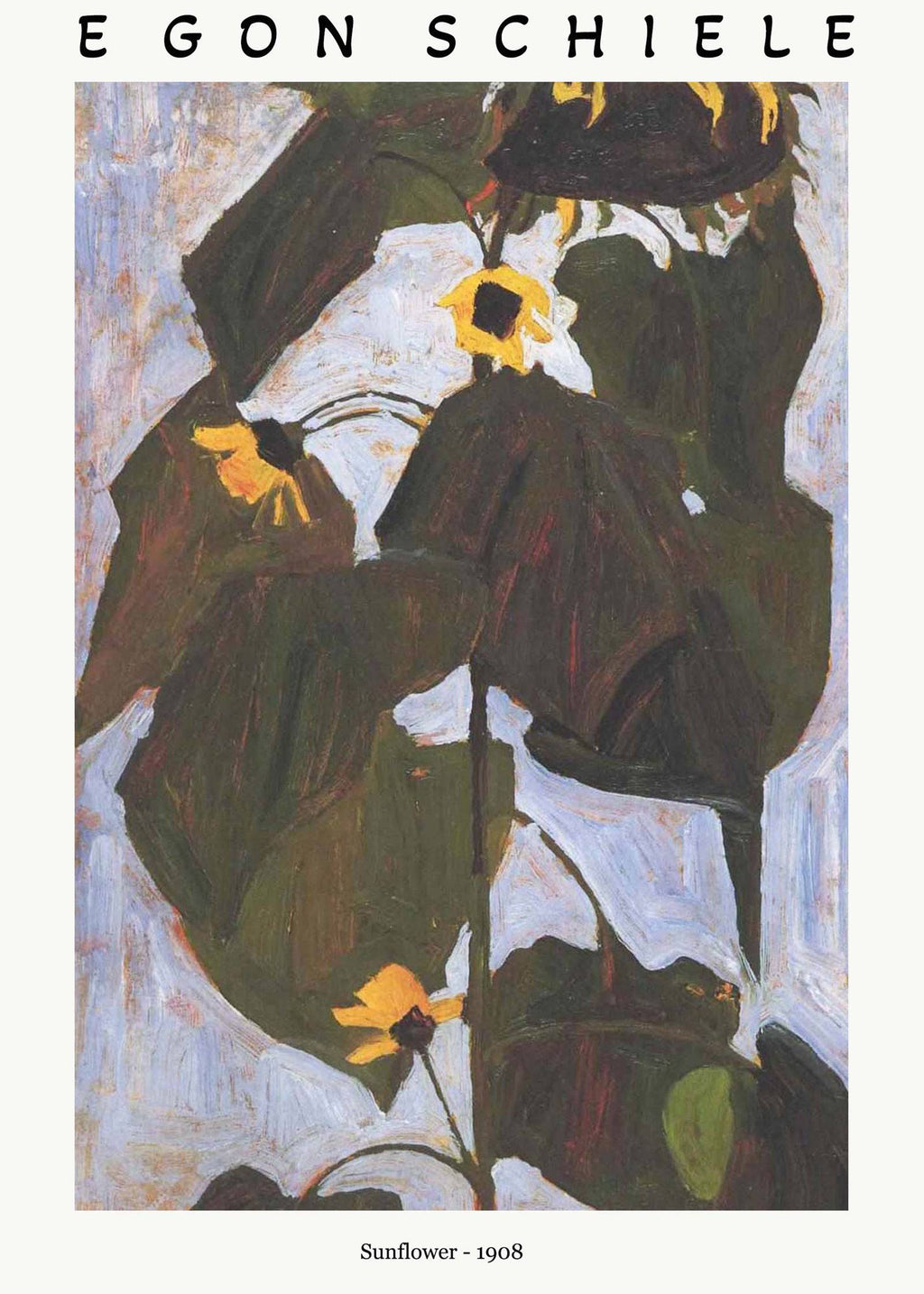 "Egon Schiele - Sunflower Poster"