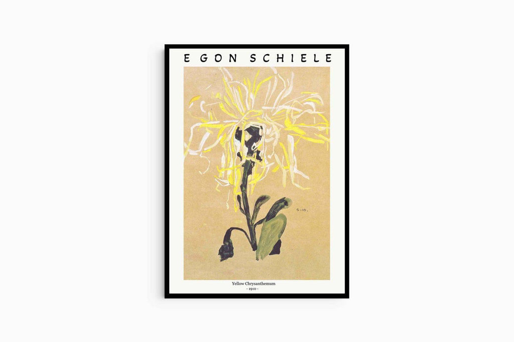 "Egon Schiele - Yellow Chrysanthemum Poster"
