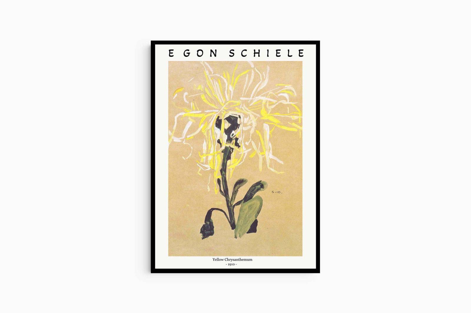 "Egon Schiele - Yellow Chrysanthemum Poster"