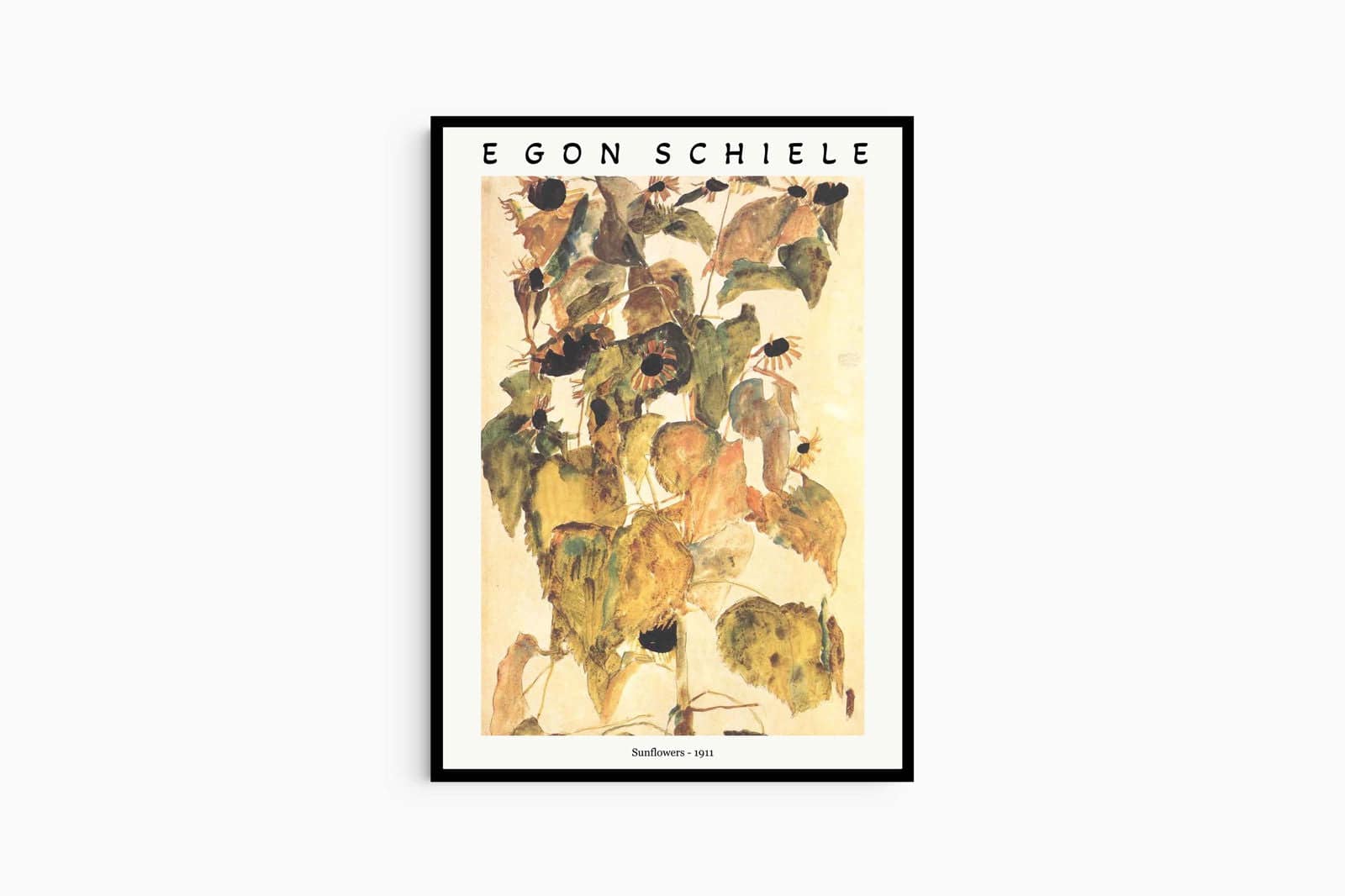 "Egon Schiele - Sunflowers Poster"