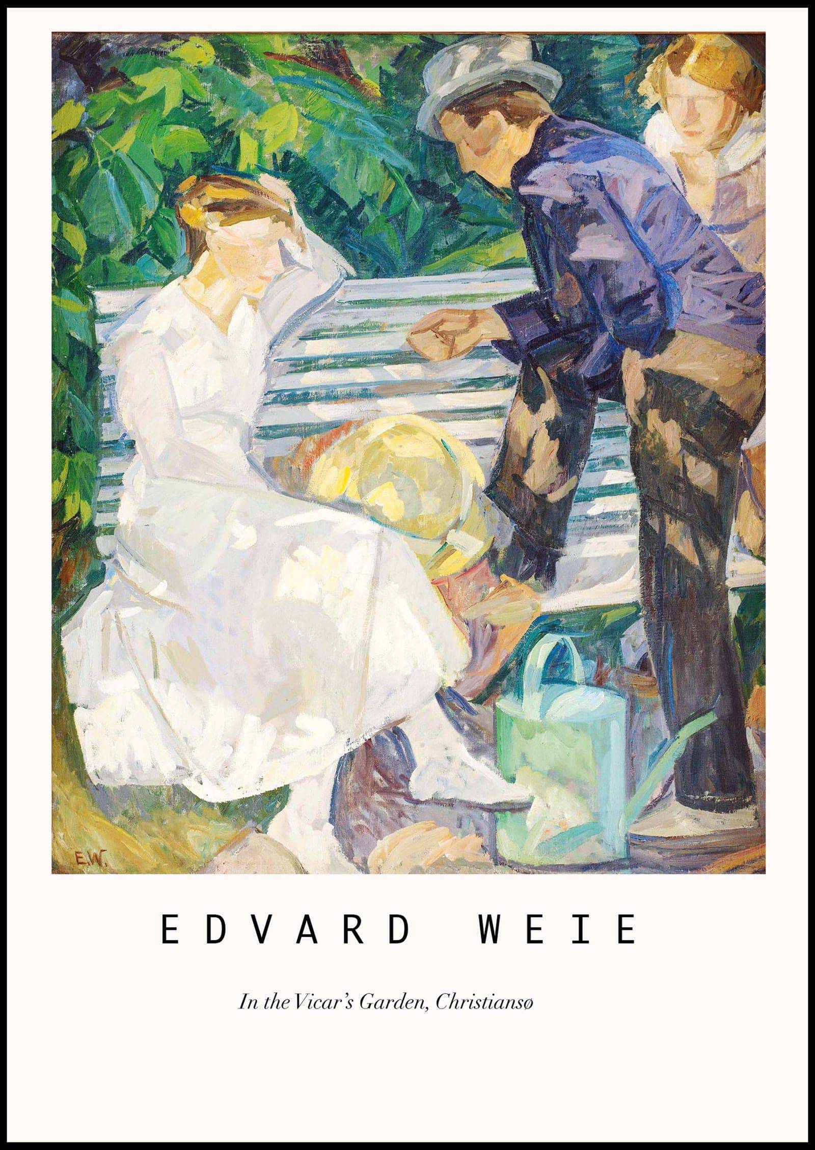 "Edvard Weie - In the Vicar’s Garden Poster"