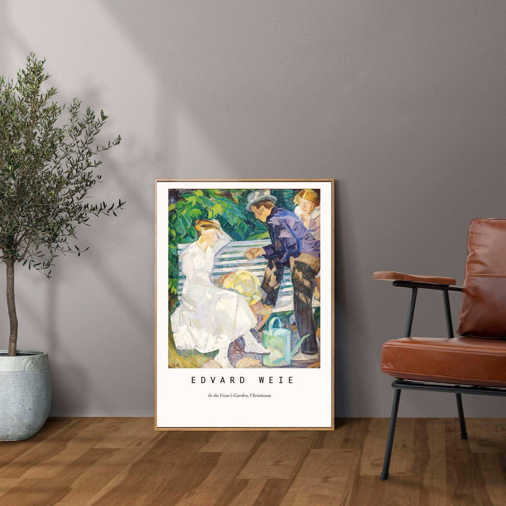 "Edvard Weie - In the Vicar’s Garden Poster"