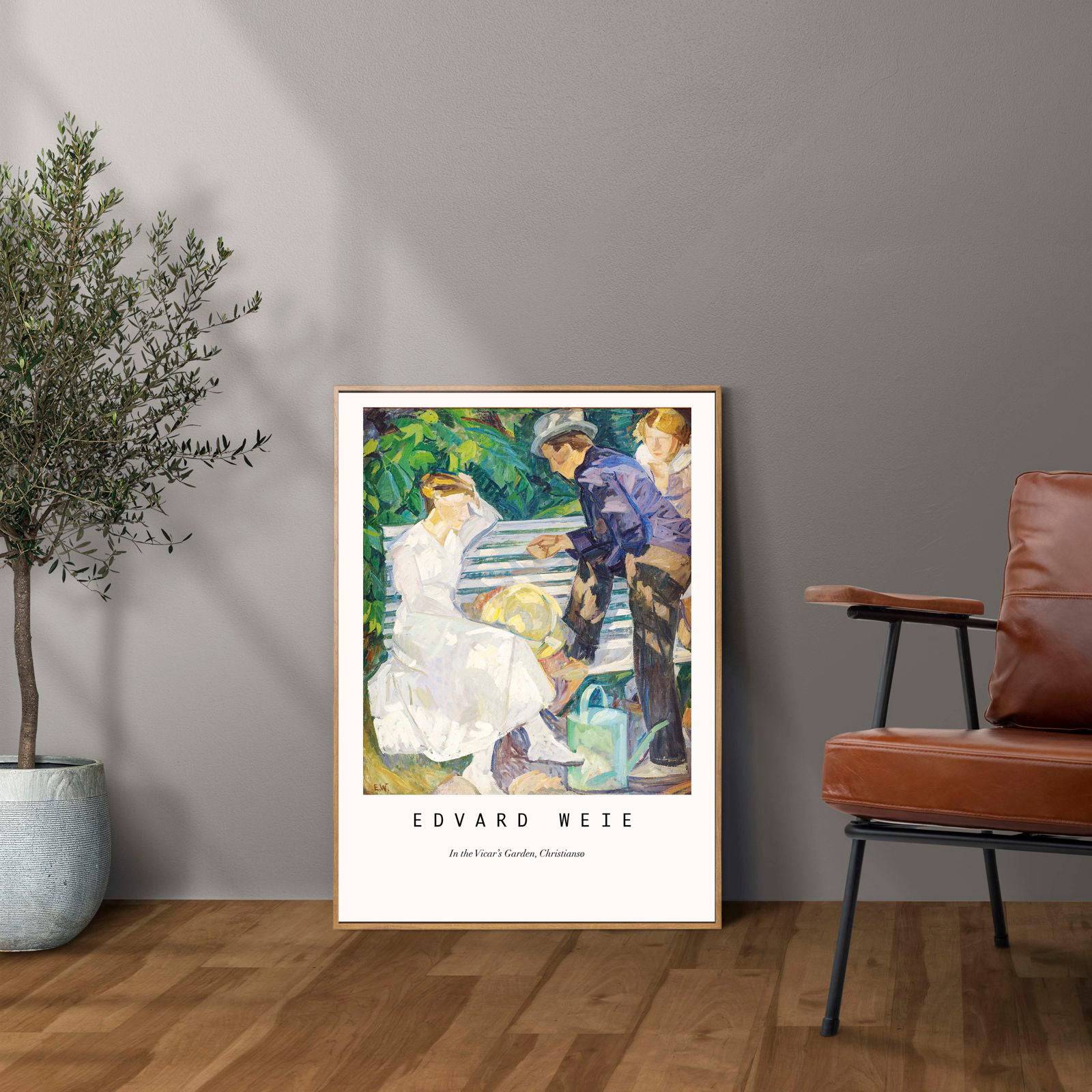 "Edvard Weie - In the Vicar’s Garden Poster"