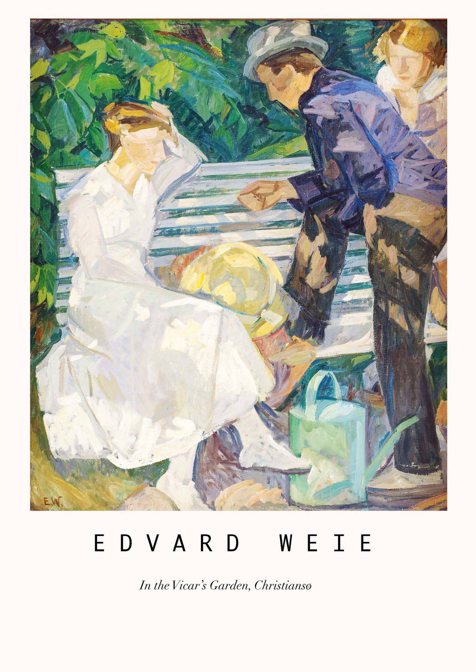 "Edvard Weie - In the Vicar’s Garden Poster"