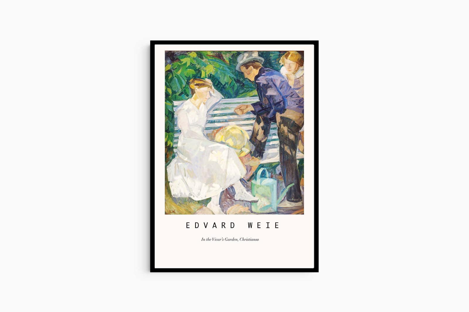 "Edvard Weie - In the Vicar’s Garden Poster"