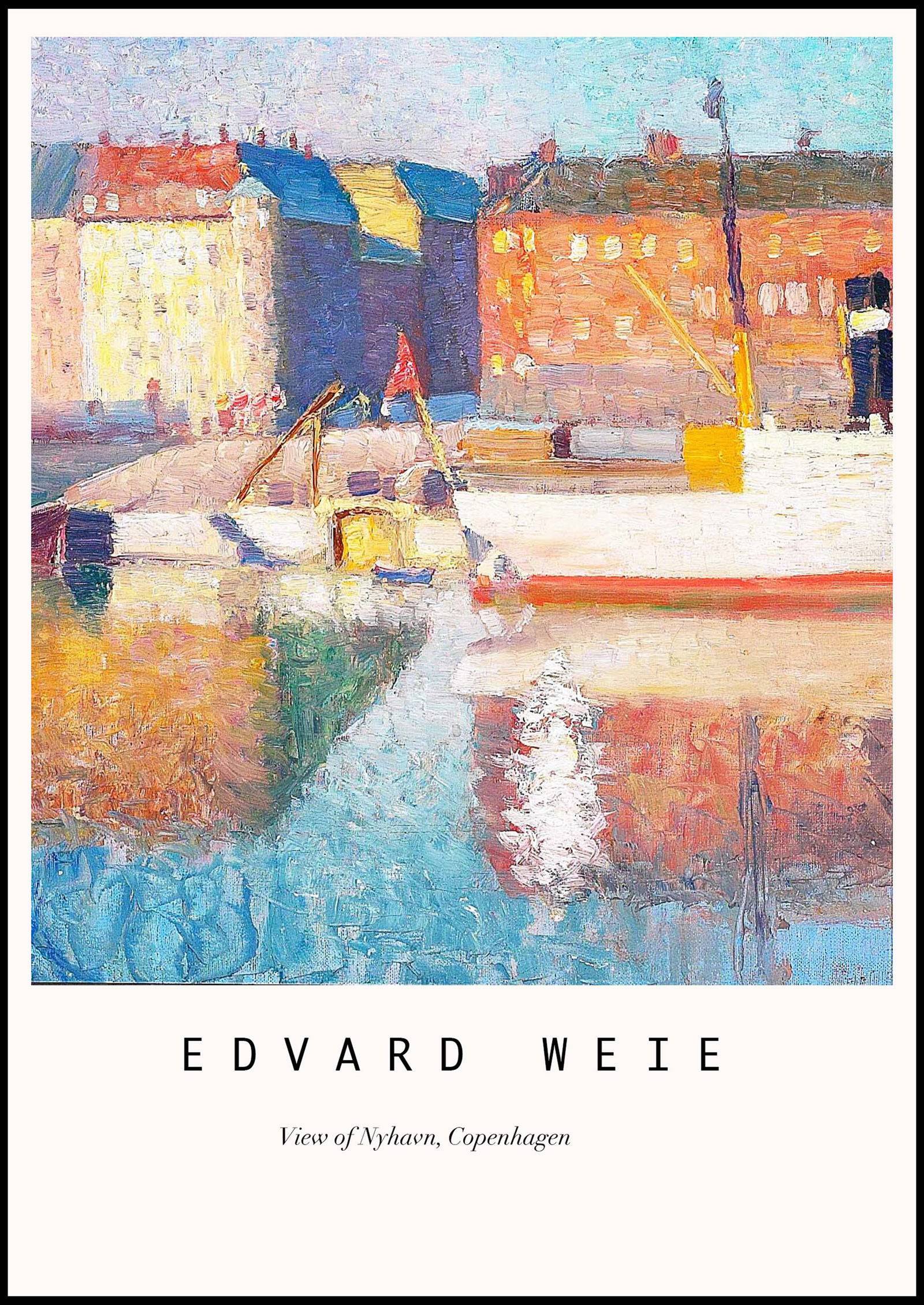 "Edvard Weie - View of Nyhavn Poster"