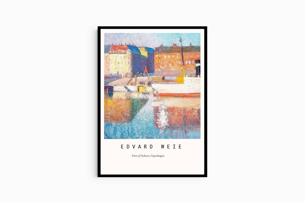 "Edvard Weie - View of Nyhavn Poster"