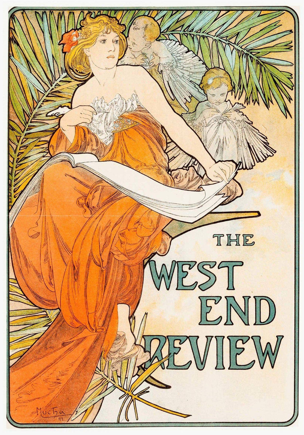 "Alphonse Mucha - The West End Review Poster - Hakyarts"