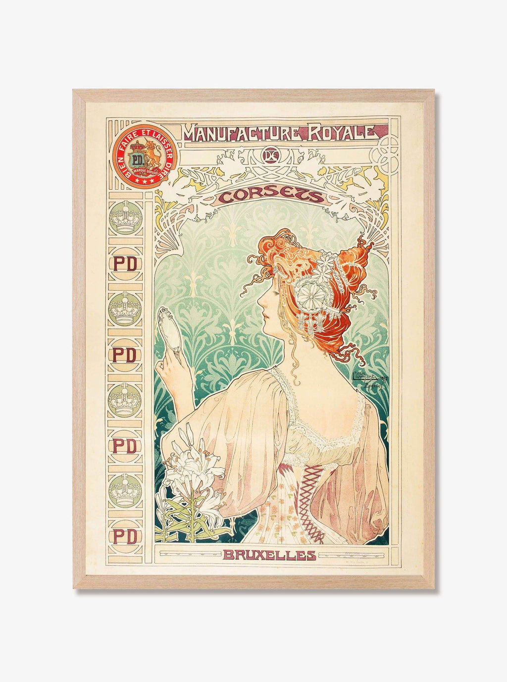 "Alphonse Mucha - Manufacture Royale De Corsets Poster - Hakyarts"
