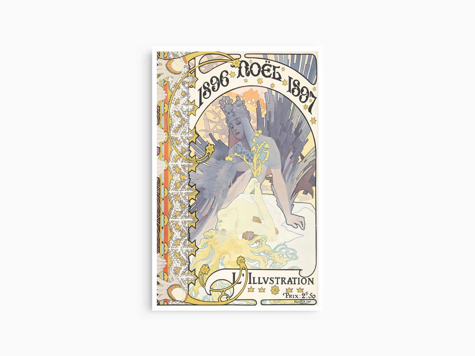 "Alphonse Mucha - L’Illustration Noël Poster - Hakyarts"