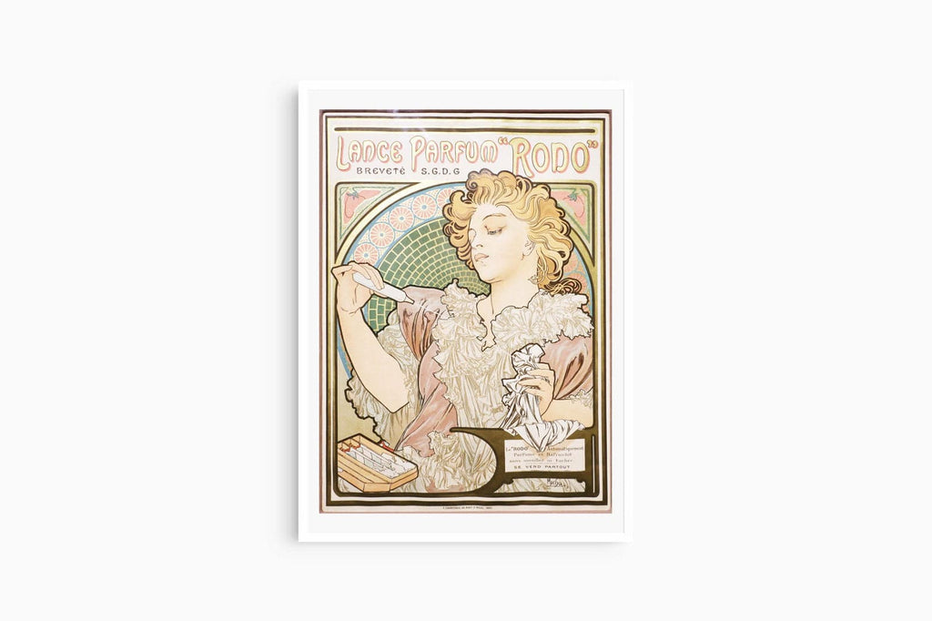 "Alphonse Mucha - Lance Parfum Rodo Poster - Hakyarts"