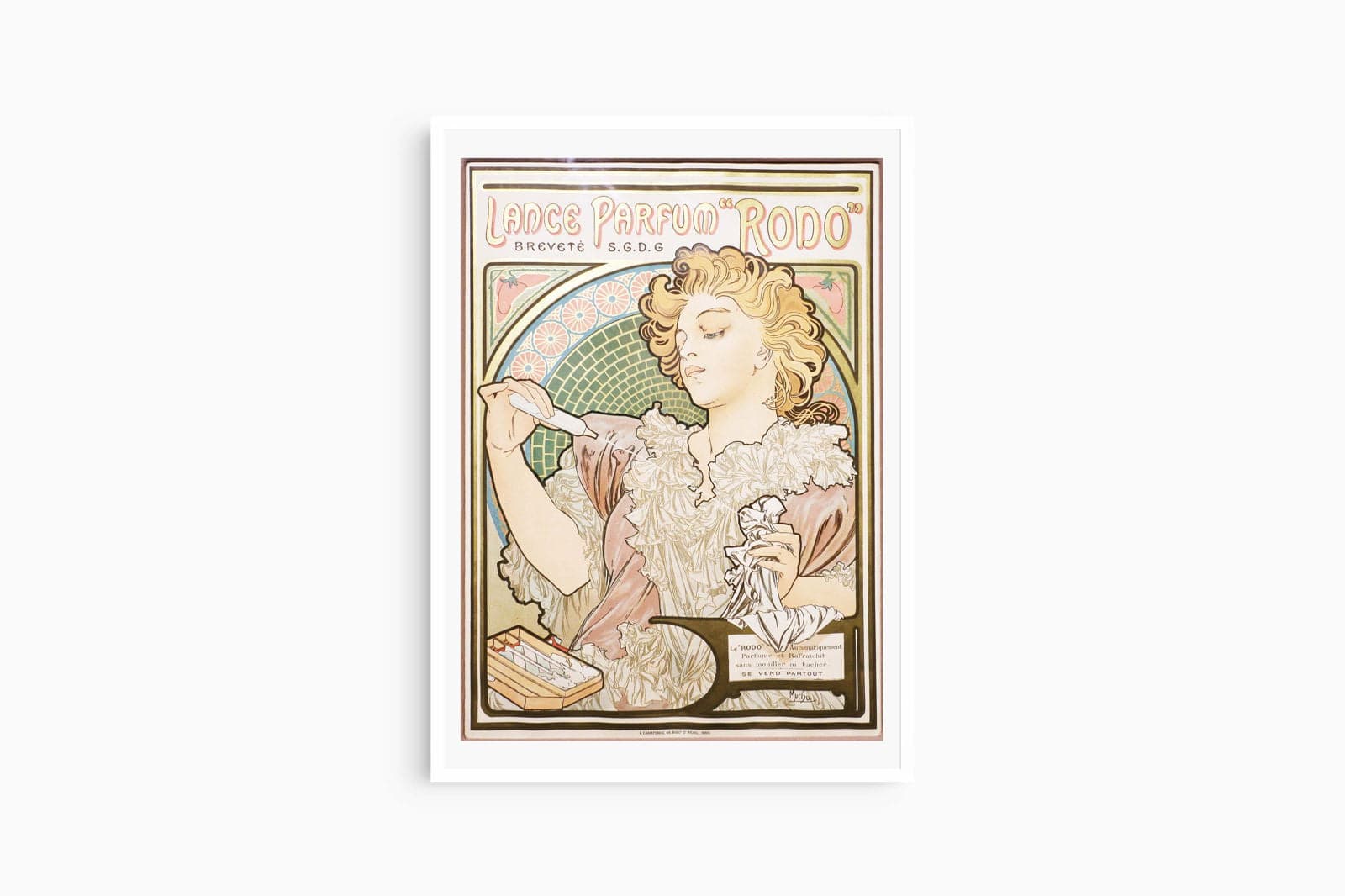 "Alphonse Mucha - Lance Parfum Rodo Poster - Hakyarts"